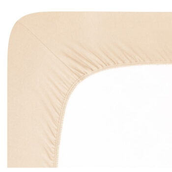 Béžová napínacia plachta jersey 200x200 cm Boxspring – Andrea Simone - Image 2