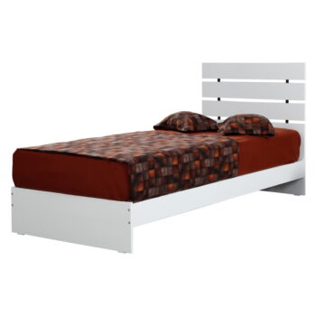 Biela jednolôžková posteľ 120x200 cm Fuga – Kalune Design