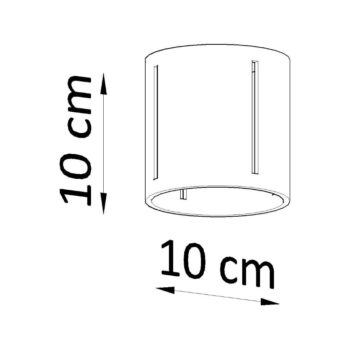 Sivé stropné svietidlo s kovovým tienidlom Vulco – Nice Lamps - Image 7