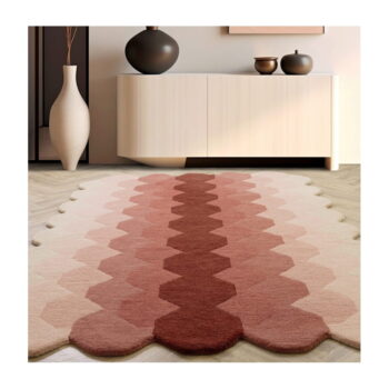 Ružový vlnený koberec 200x290 cm Hive – Asiatic Carpets - Image 2