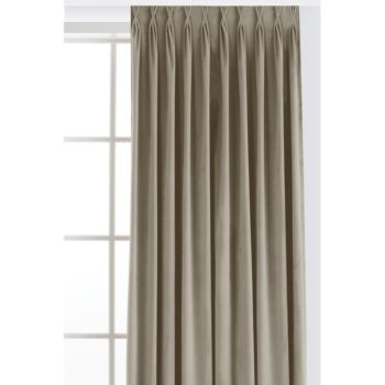 Béžový zamatový dimout záves 140x250 cm Velto – Filumi – Obrázok 3