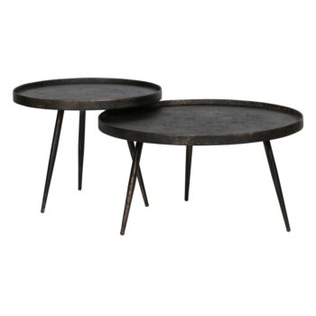 Čierny odkladací stolík BePureHome Bounds, ø 58 cm - Image 3