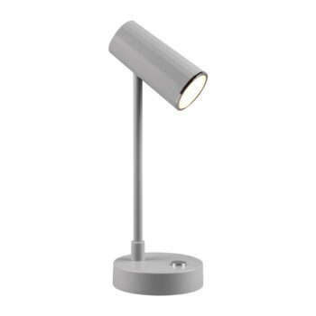 Svetlosivá LED stolová lampa so stmievačom (výška  28 cm) Lenny – Trio – Obrázok 4