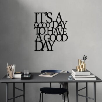 Čierna nástenná dekorácia Wallity Good Day - Image 2