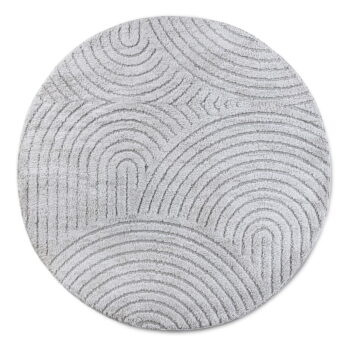 Svetlosivý okrúhly koberec ø 200 cm Panglao New York Light Grey – Elle Decoration - Image 8