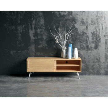 TV stolík s bielymi nohami Woodman Ashburn - Image 8