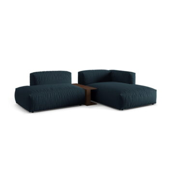 Tmavomodrá modulárna rohová pohovka (pravý roh) Martina – Micadoni Home - Image 2