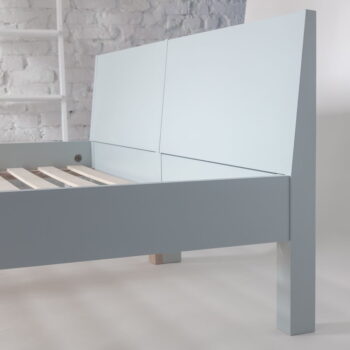 Biela dvojlôžková posteľ z bukového dreva s roštom 160x200 cm Dabi - Ragaba - Image 6