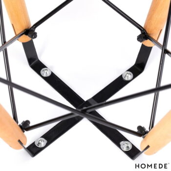Okrúhly jedálenský stôl s čiernou doskou ø 80 cm Tebe – Homede - Image 3