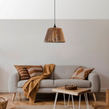 Čierno-béžové závesné svietidlo ø 30 cm Cone – Opviq lights - Image 3