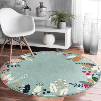 Prateľný okrúhly koberec vhodný pre robotické vysávače ø 80 cm Comfort – Mila Home – Obrázok 3