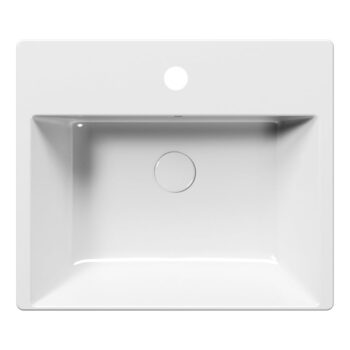 Biele keramické umývadlo 55x47 cm Kube X – Sapho - Image 2