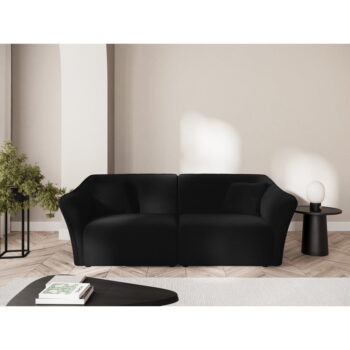 Čierna zamatová pohovka 206 cm Tokyo – Cosmopolitan Design – Obrázok 4