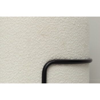 Biely taburet z textílie bouclé Carl – Tenzo - Image 6