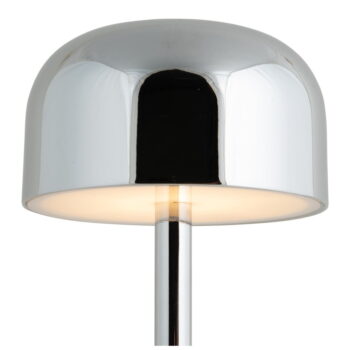 LED stolová lampa v striebornej farbe s kovovým tienidlom (výška 24,5 cm) James – Leitmotiv – Obrázok 3
