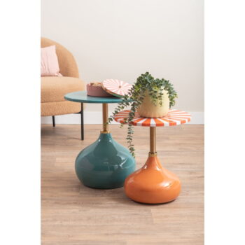 Kovový okrúhly odkladací stolík ø 46 cm Kensi – Leitmotiv - Image 3