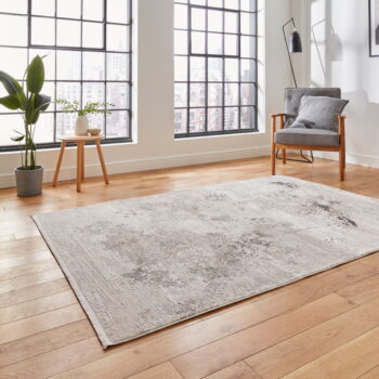 Krémovobiely koberec z viskózy 160x230 cm Bellagio – Think Rugs - Image 3