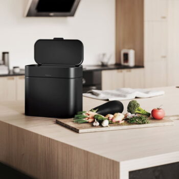 Matne čierna nádoba na kompostovateľný odpad 4 l – simplehuman - Image 8