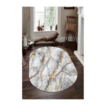 Koberec v sivo-zlatej farbe 80x120 cm - Rizzoli - Image 2