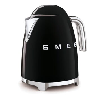 Čierna rýchlovarná kanvica z nehrdzavejúcej ocele 1,7 l Retro Style – SMEG – Obrázok 2