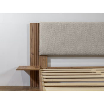 Svetlosivá dvojlôžková posteľ s roštom 160x200 cm Lior – Bobochic Paris – Obrázok 10
