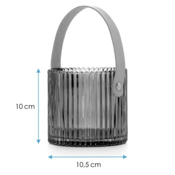 Zelená sklenená váza (výška 10 cm) Lanti – AmeliaHome - Image 4