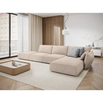 Béžová rohová pohovka (pravý roh) Vanda - Mazzini Sofas - Image 5