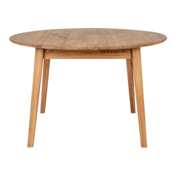 Okrúhly rozkladací jedálenský stôl z dubového dreva ø 118 cm Metz – House Nordic - Image 3