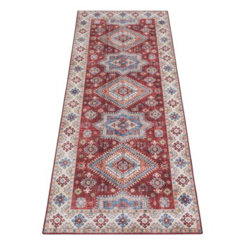 Červený koberec Nouristan Gratia, 80 x 200 cm - Image 5