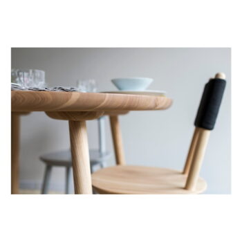 Prírodný jedálenský stôl z masívu EMKO Naïve, ⌀ 90 cm - Image 7