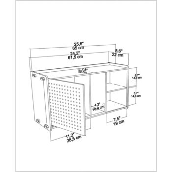 Nástenná knižnica v dekore duba v prírodnej farbe 65x30 cm Sima - Kalune Design – Obrázok 7