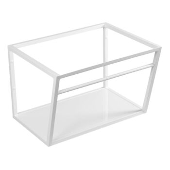 Biely oceľový závesný podstavec pod umývadlo 60x40 cm Ska – Sapho