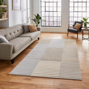 Sivý/v zlatej farbe koberec 170x120 cm Apollo - Think Rugs - Image 4