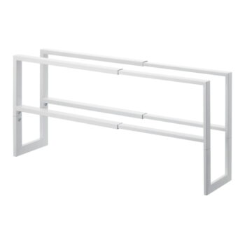 Biely kovový teleskopický stojan na topánky Line – YAMAZAKI - Image 2