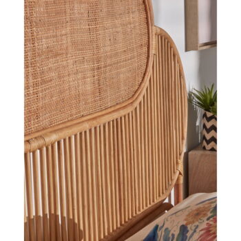 Čelo postele z ratanového dreva Kave Home Lalita, 170 x 120 cm - Image 5