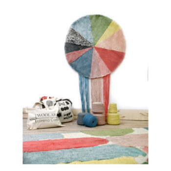 Prateľný ručne tkaný vlnený detský koberec ø120 cm Pie Chart – Lorena Canals – Obrázok 8