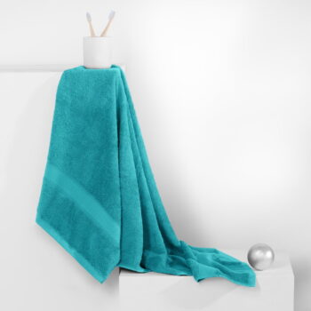 Tyrkysovomodrá osuška DecoKing Bamby, 70 × 140 cm – Obrázok 2