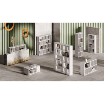 Biely TV stolík 150x45 cm Berlin – TemaHome – Obrázok 6