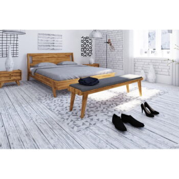 Dvojlôžková posteľ z dubového dreva 180x200 cm Retro 2 - The Beds - Image 6