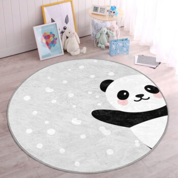 Svetlosivý detský koberec ø 120 cm Comfort – Mila Home - Image 5