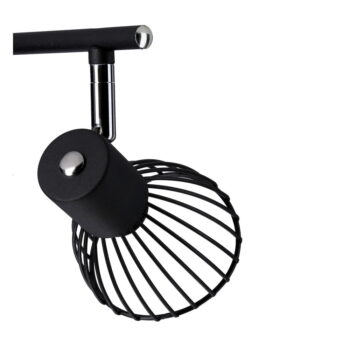 Čierne stropné svietidlo s kovovým tienidlom 56x8 cm Fly – Candellux Lighting - Image 5