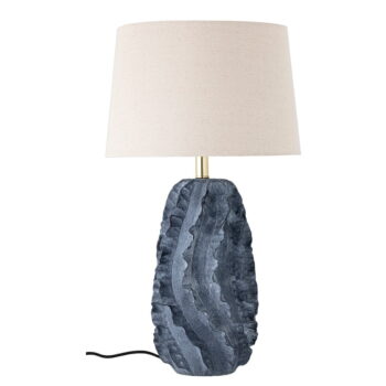 Bielo-modrá stolová lampa Natika - Bloomingville