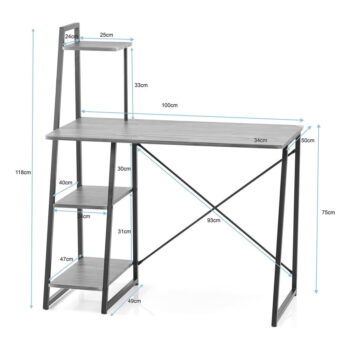 Pracovný stôl 50x102 cm Bren – Homede - Image 6