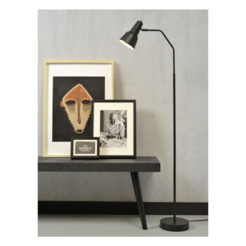 Čierna stojacia lampa s kovovým tienidlom (výška 140 cm) Valencia – it's about RoMi - Image 4