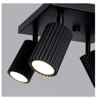Čierne stropné svietidlo 25x25 cm Gleam – Nice Lamps - Image 9