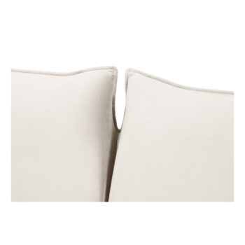 Krémová zamatová rozkladacia pohovka 194 cm Vienna – Cosmopolitan Design – Obrázok 5