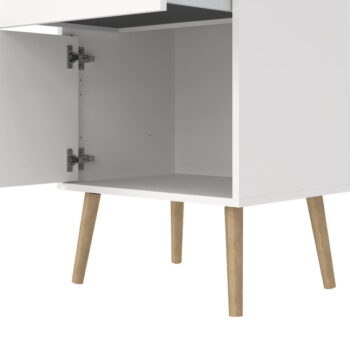 Biely nočný stolík Bodo – Tvilum - Image 5