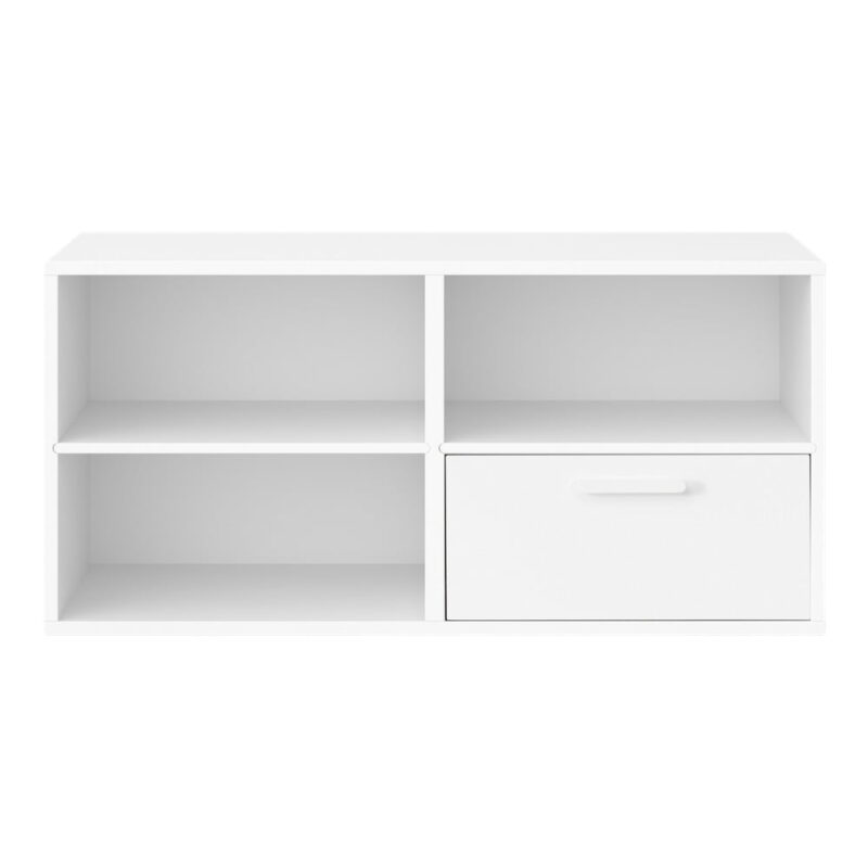 9e780560fc095f1afd0c21b1d2da3bdd46c80987-1000x1000 Biela nízka komoda 90x43 cm Keep by Hammel - Hammel Furniture – Obrázok 1