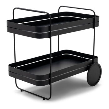 Kovový servírovací stolík na kolieskach 74x42 cm Gin & Trolley – Spinder Design – Obrázok 2