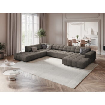 Tmavosivá rohová pohovka (ľavý roh/do tvaru "U") Chicago – Cosmopolitan Design - Image 4